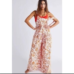 NWT Intimately Free People Drop that Onesie Pink Floral Jumpsuit‎